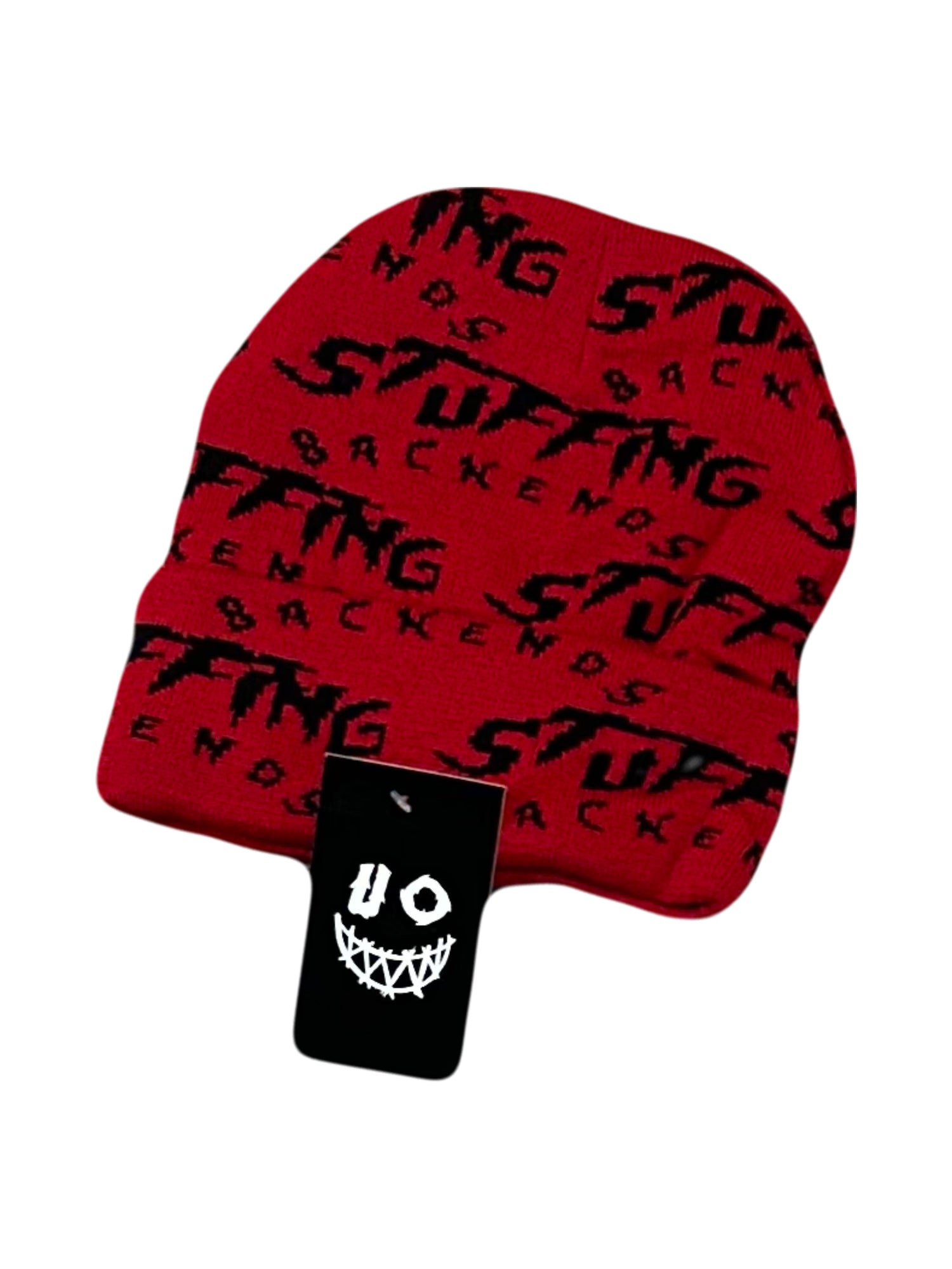 Stuffing Backends Skull Cap | Red Skull Caps | UpOne Clothing
